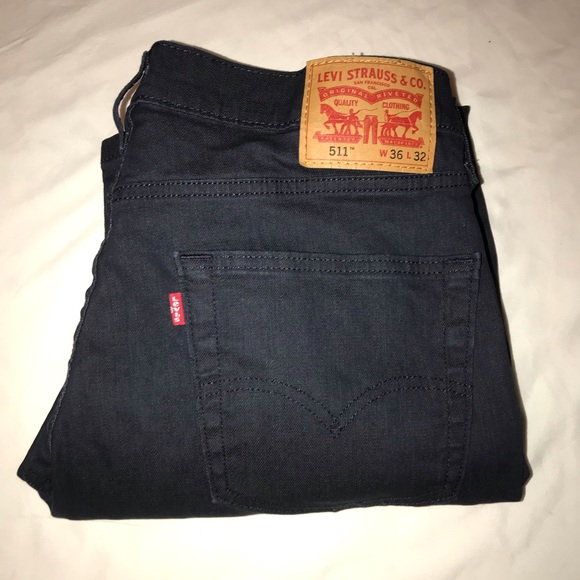 LEVI’S MENS 511 SLIM FIT Waterless Jeans - Picture 3 of 8